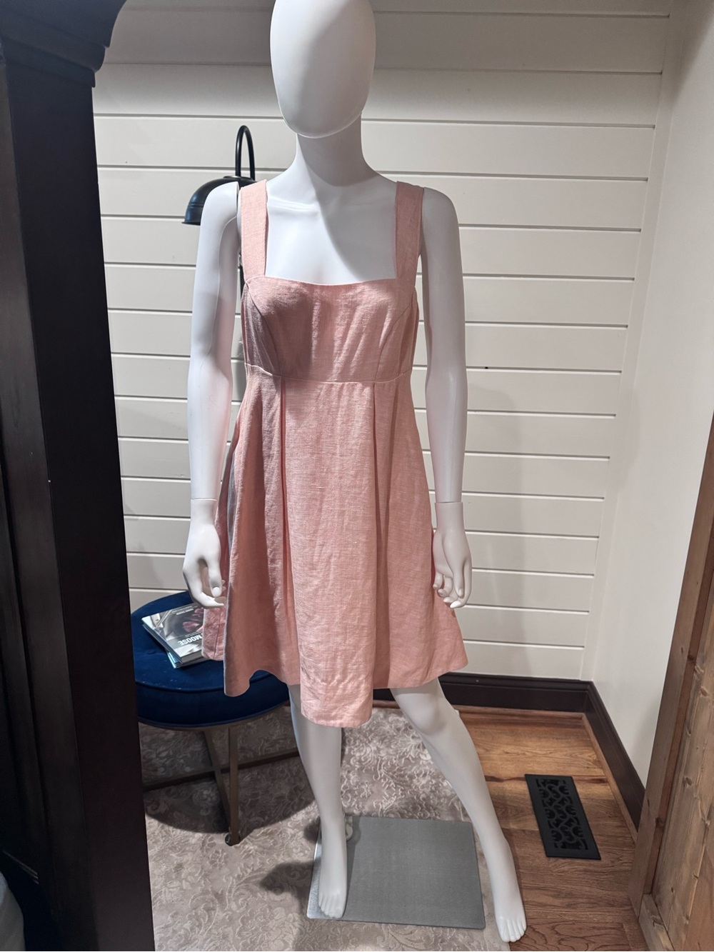 Banana Republic Blush Pink Square-Neck Mini Dress